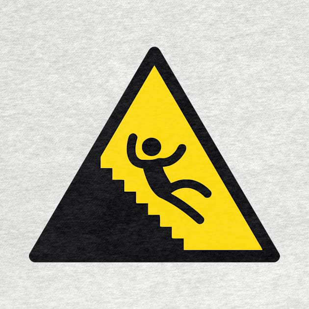 Warning Sign Stairs by Ramateeshop